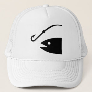 Casquette de symbole de pêche