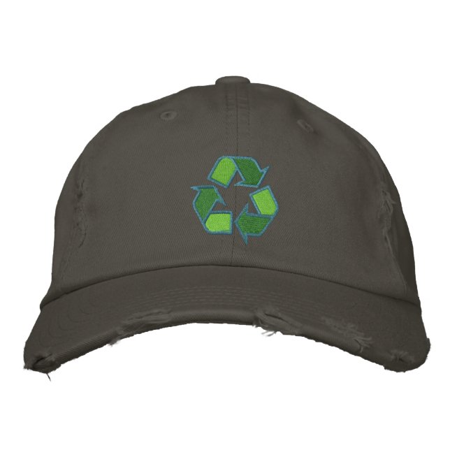 Casquette de symbole de recyclage (Devant)