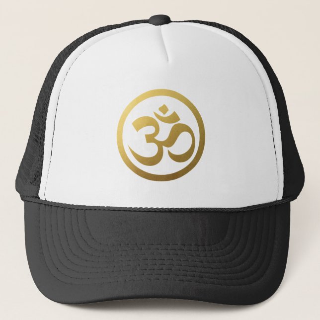 Casquette de symbole d'OM d'or (Devant)
