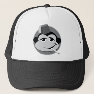 casquette de tabagisme de camionneur de singe