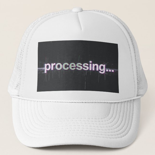 Casquette de technologie de bogue de traitement (Devant)