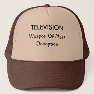 Casquette de télévision et de tromperie