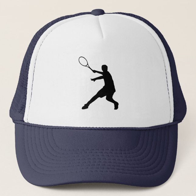 Casquette de tennis avec symbole de silhouette de  (Devant)