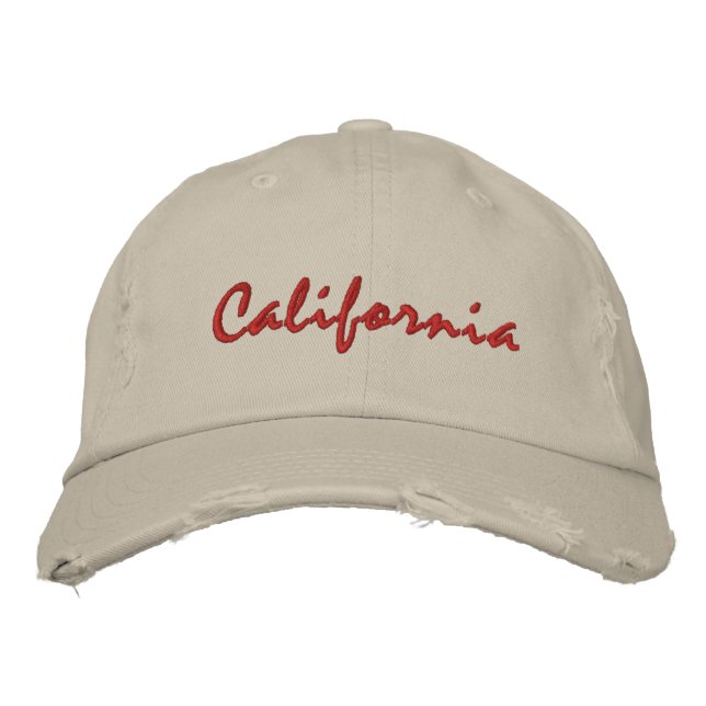 Casquette de texte brut en Californie (Devant)