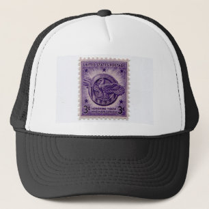 Casquette de timbre de poste des États-Unis vintag