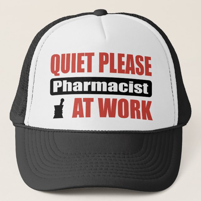 Casquette De tranquillité pharmacien svp au travail (Devant)