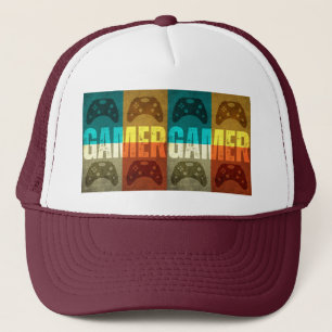 CASQUETTE DE TRUCKER MANETTE DE JEU VIDÉO RÉTRO JO