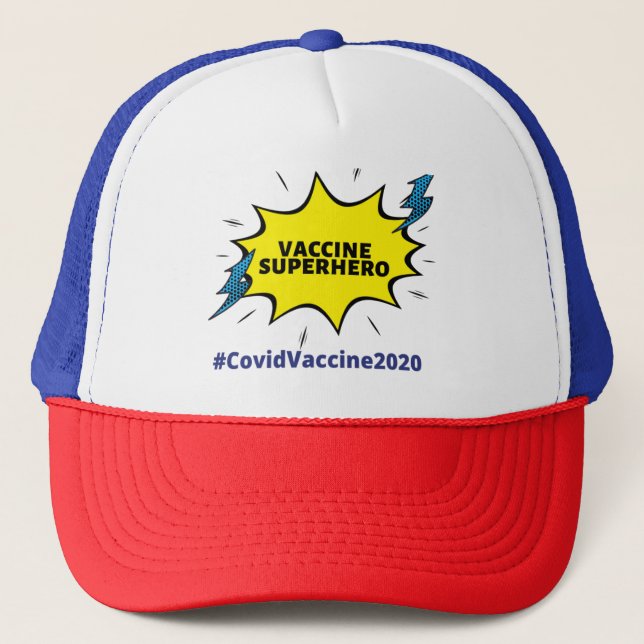 Casquette de vaccin Superhero (Devant)