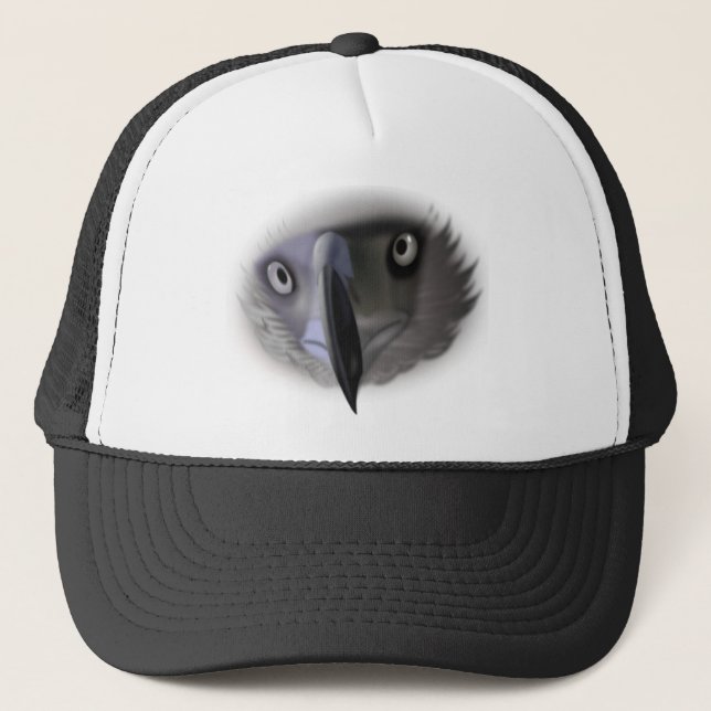 Casquette de visage d'aigle Abstrait (Devant)