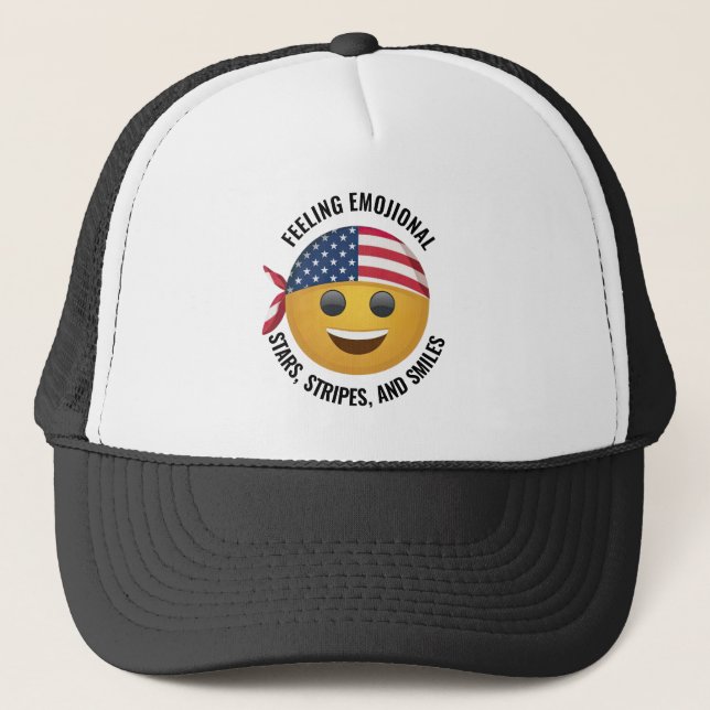 Casquette de visage Emoji (Devant)
