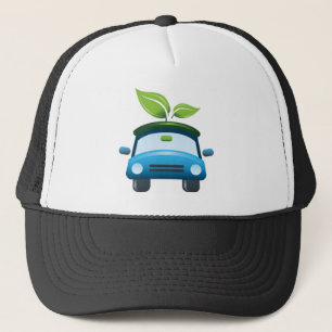 Casquette de voiture de devenez écolo de gagnant