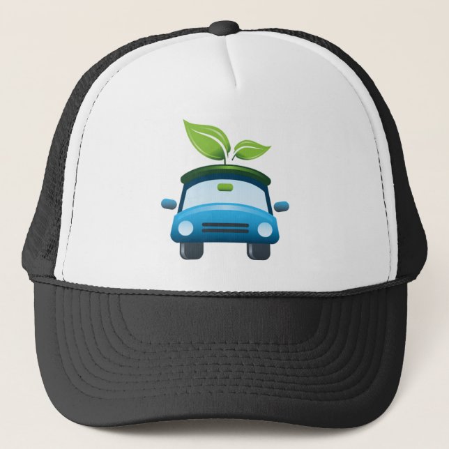 Casquette de voiture de devenez écolo de gagnant (Devant)