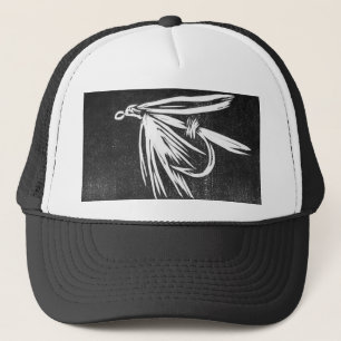 Casquette de vol classique de truite "mouillé noir