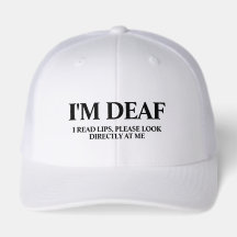Deaf or Hard of Hearing Cap