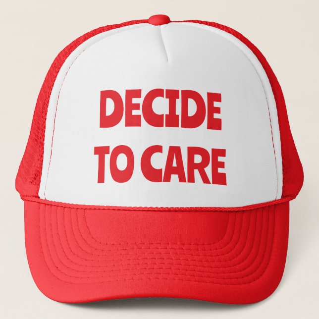 Casquette Décider de prendre soin (Devant)