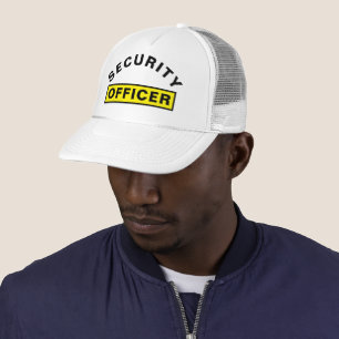 Casquette Déclaration de texte de l'agent de sécurité person