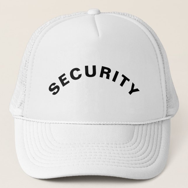 Casquette Déclaration de texte de SÉCURITÉ personnalisable B (Devant)