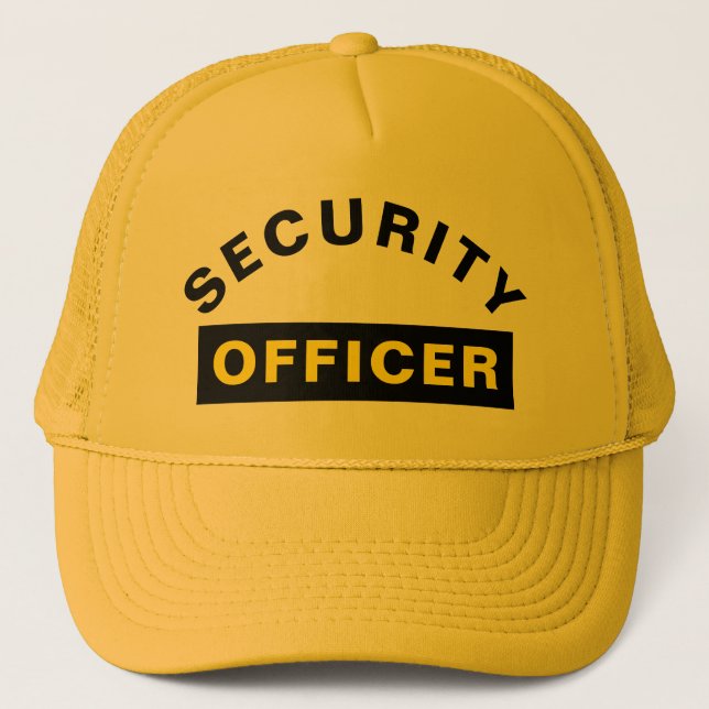 Casquette Déclaration de texte personnalisable AGENT DE SÉCU (Devant)