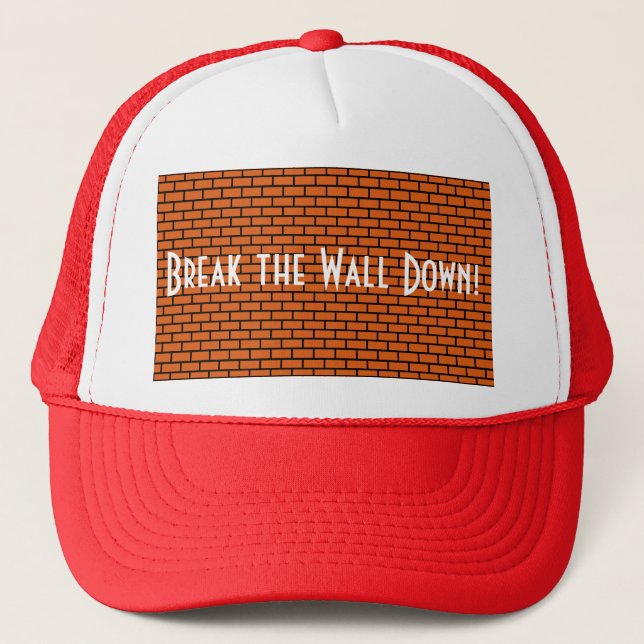 Casquette Décomposez le mur, brique orange (Devant)