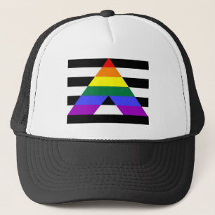 Casquette Défenseur droit du drapeau LGBT d'allié
