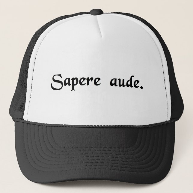 Casquette Défi à être sage (Devant)