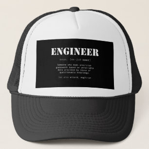 Casquette Définition du dictionnaire d'ingénieur amusant