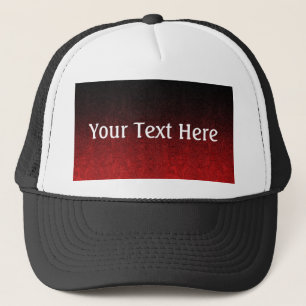 Casquette Dégradé de Parties scintillant rouge et noire