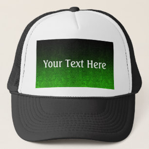 Casquette Dégradé de Parties scintillant verte et noire
