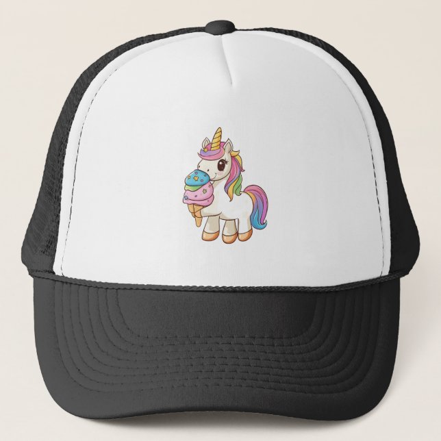 Casquette Délice de licorne de glace (1) (Devant)