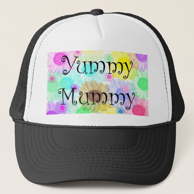 casquette délicieux de fleurs de maman (Devant)