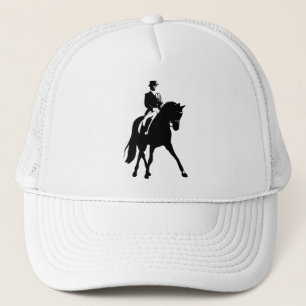 Casquette Demi de silhouette de passage de dressage