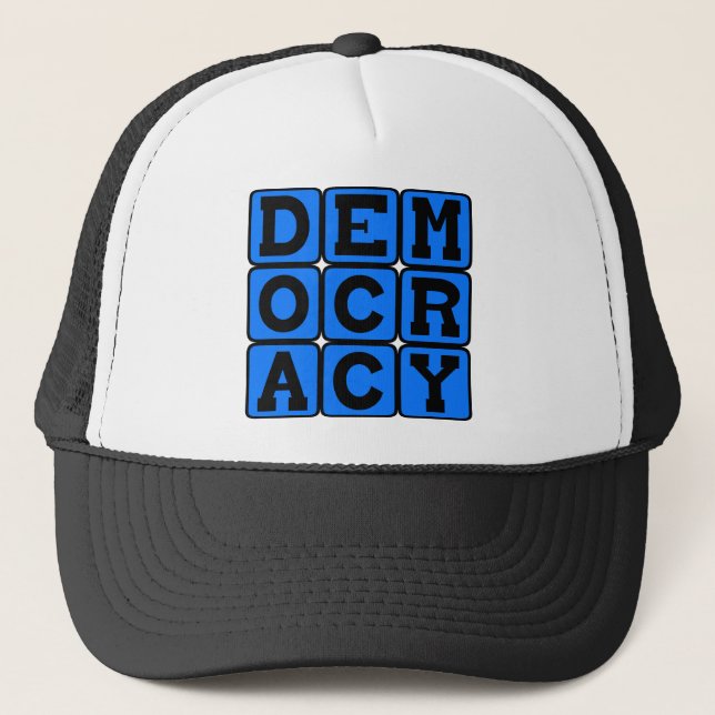 Casquette Démocratie, Système Politique (Devant)