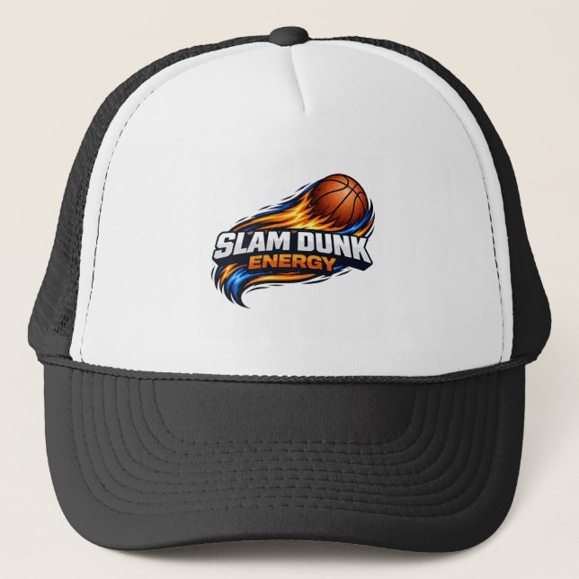 Casquette d'énergie Slam Dunk Basketball | Orange  (Devant)