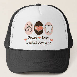 Casquette dentaire d'hygiène d'amour de paix