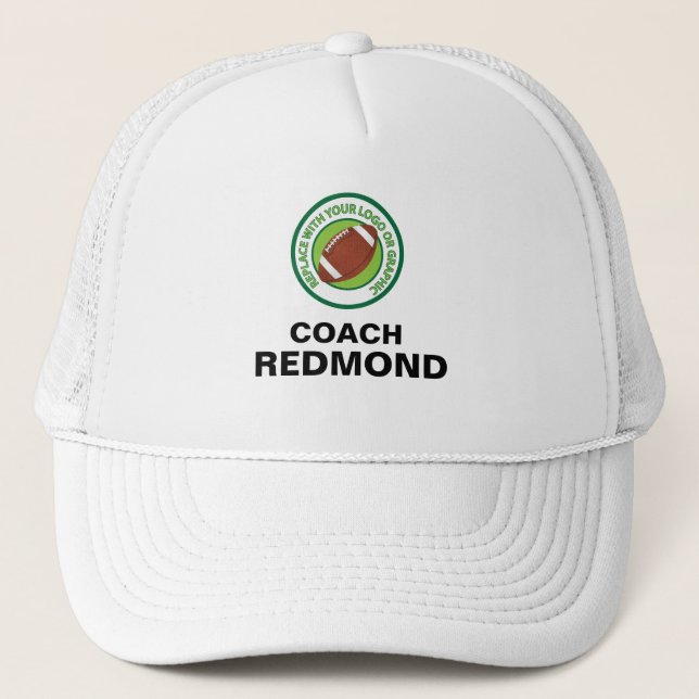 Casquette d'entraîneur avec votre logo (Devant)