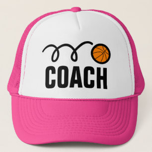 Casquette d'entraîneur de basket-ball féminin