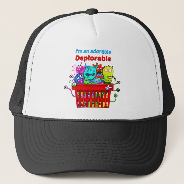 Casquette Déplorable adorable, panier de Deplorables (Devant)