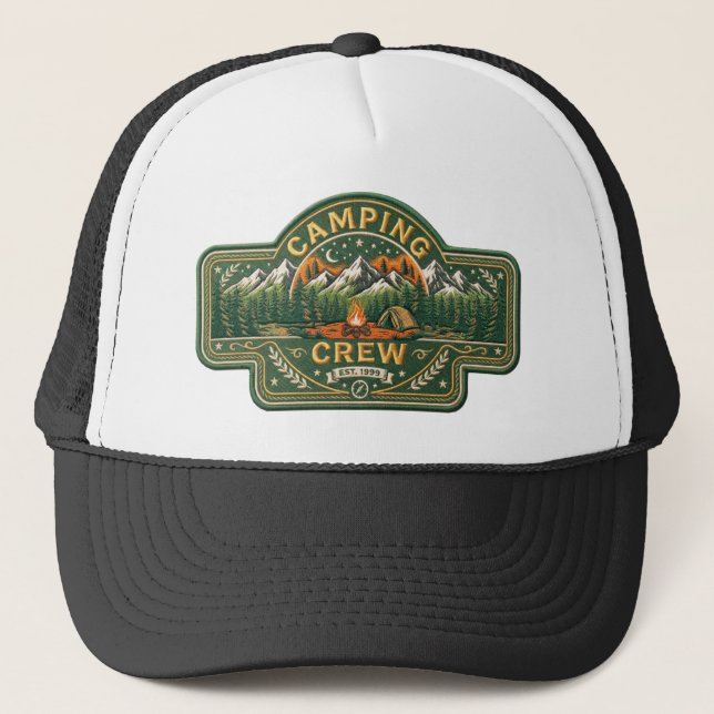 Casquette d'équipe de camping (Devant)