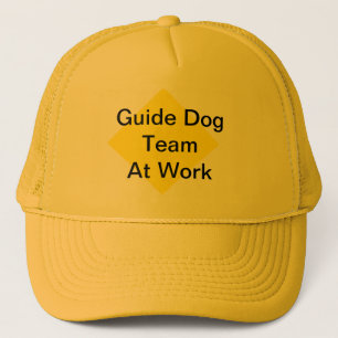 Casquette d'équipe de chien de guide