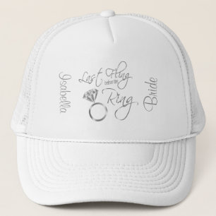Casquette Dernier Fling avant la ceinture Bachelorette - Arg
