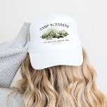 Casquette Dernier Sentier Avant Le Week-End De Bachelorette<br><div class="desc">Ce design présente une belle forêt d'aquarelles. Préparez-vous pour un week-end amusant en montagne avec cette collection!</div>