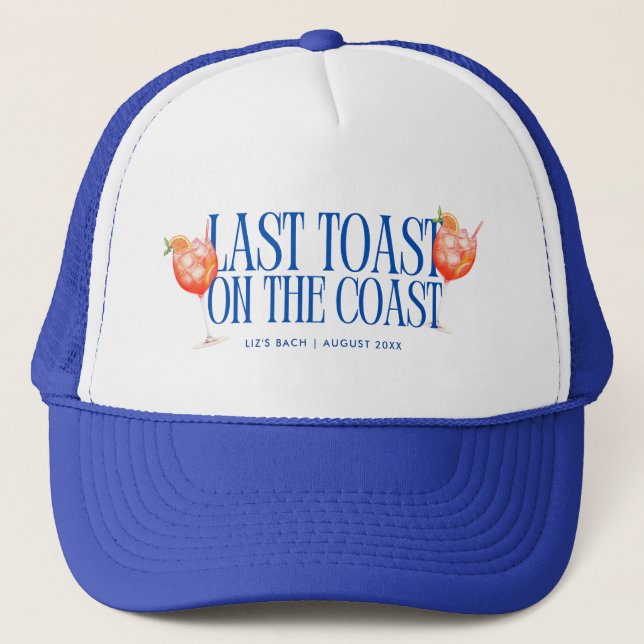 Casquette Dernier toast sur la côte Aperol Spritz Bacheloret (Devant)