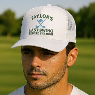 Casquette Dernier Tour de Swing avant le Golf Bachelor de l'