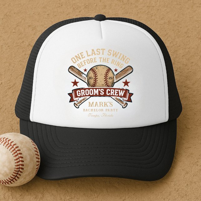 Casquette Dernière partie de baseball avant le mariage (Créateur téléchargé)