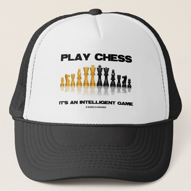 Casquette Des échecs de jeu c'est un jeu intelligent (Devant)