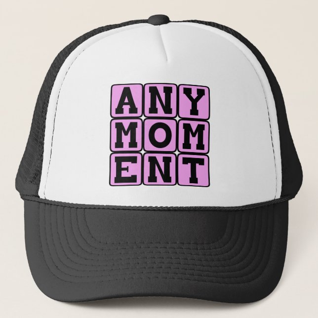 Casquette Dès maintenant, Annonce de grossesse (Fille) (Devant)