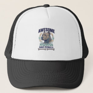 Casquette Des mamans géniales ont des Pitbulls Couronne d'os