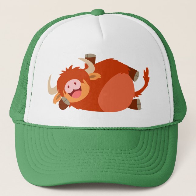 Casquette des montagnes de vache à bande dessinée (Devant)