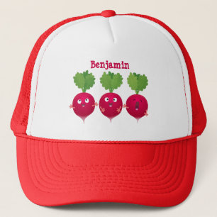Casquette Des radis mignons chantant des légumes de dessin a