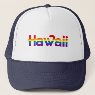 Casquette des textes d'arc-en-ciel d'Hawaï